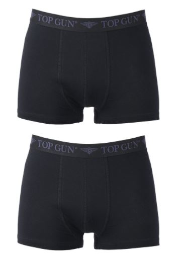 Top gun boxer shorts zwart dubbelpack